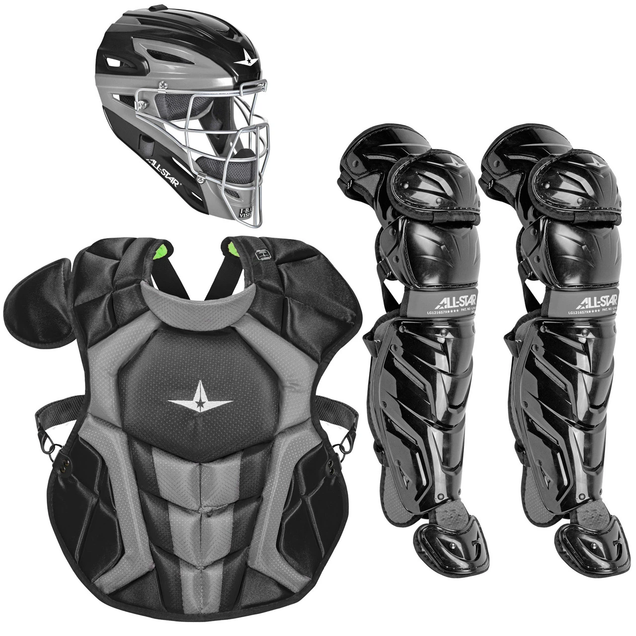 All-Star System7 Axis NOCSAE Youth Catcher's Package 3 All-Star System7 Axis NOCSAE Youth Catcher's Package