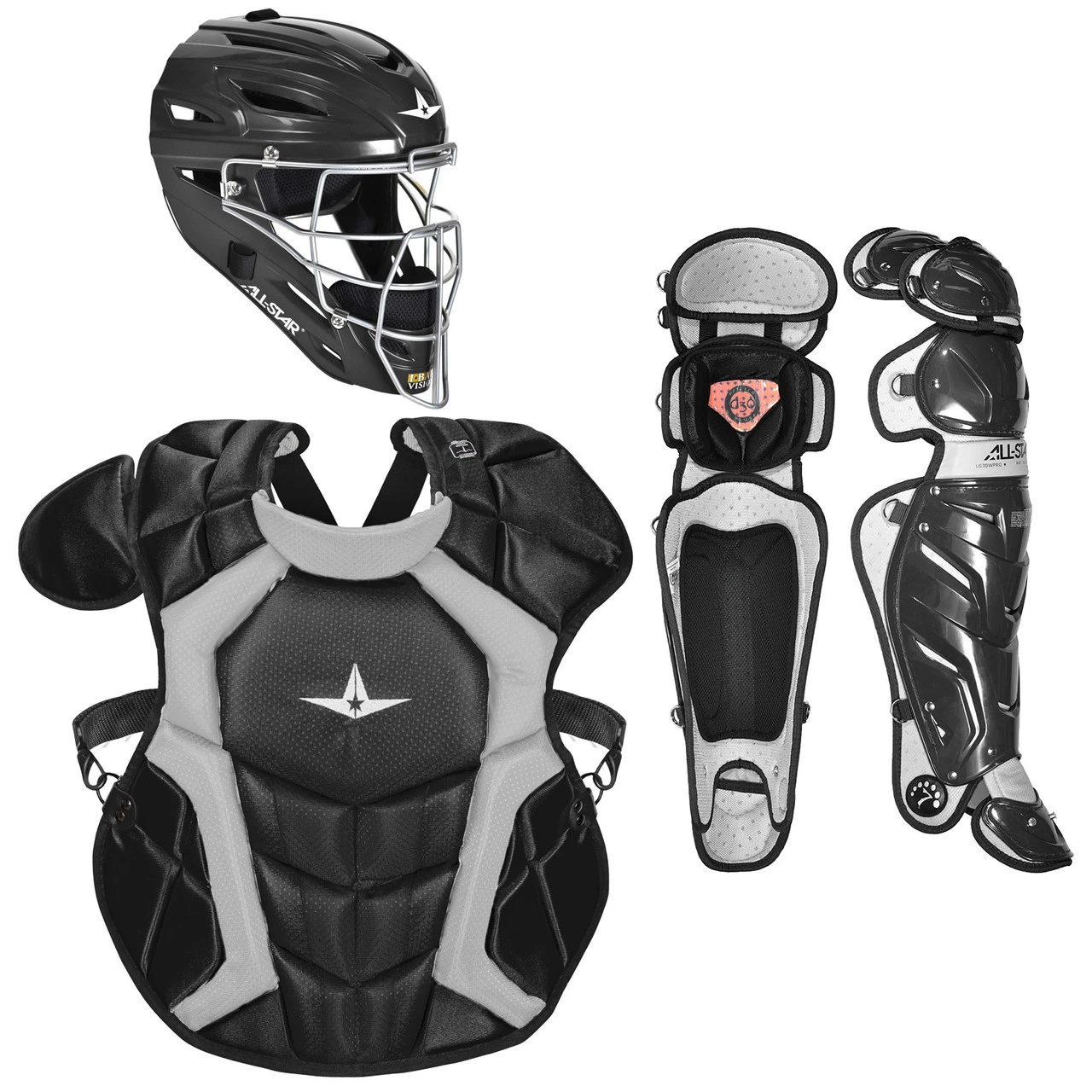 All-Star System Seven Pro NOCSAE Adult Baseball Catcher's Package 3 All-Star System Seven Pro NOCSAE Adult Baseball Catcher's Package