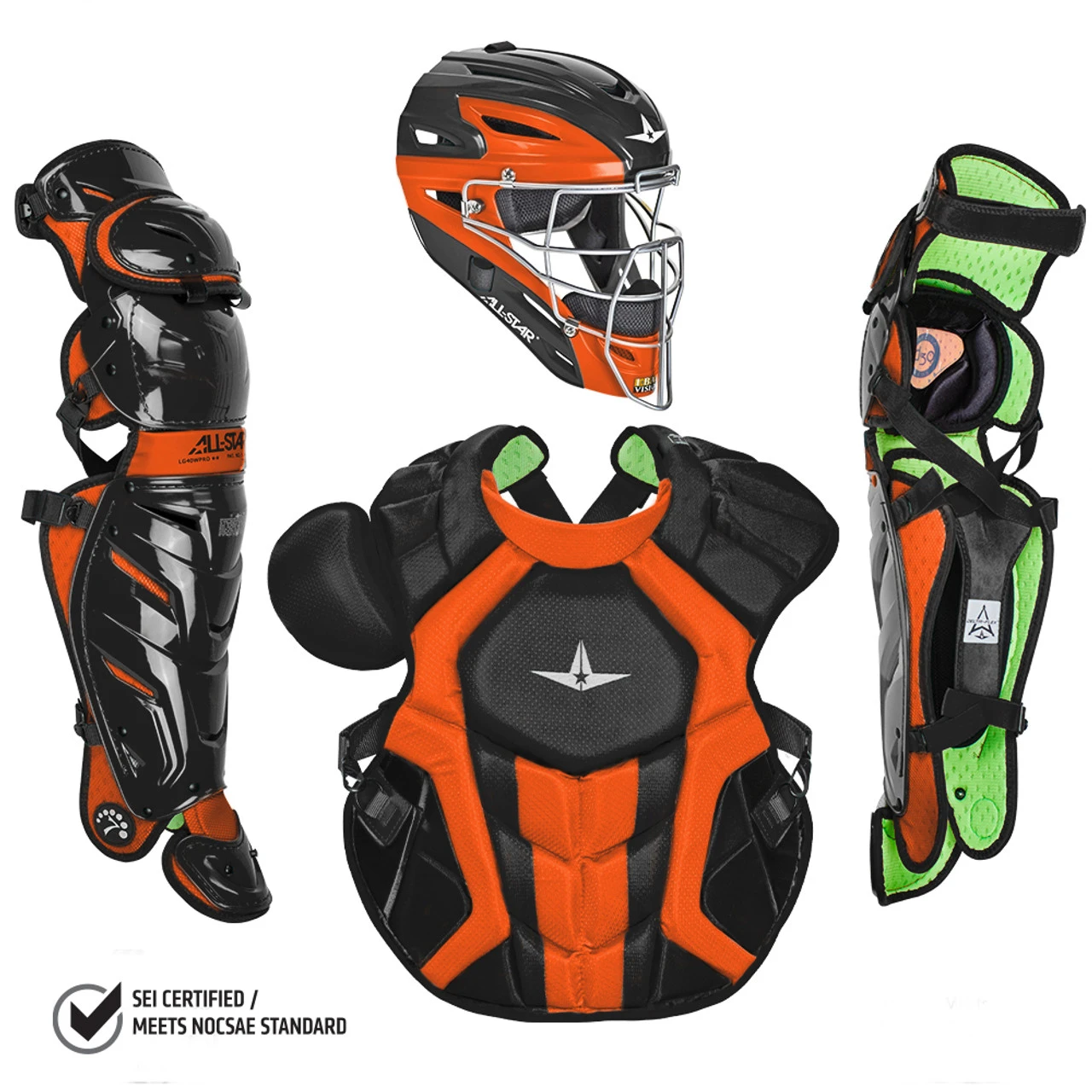 All-Star System7 Axis NOCSAE Adult Baseball Catcher's Package 10 All-Star System7 Axis NOCSAE Adult Baseball Catcher's Package - Image 8