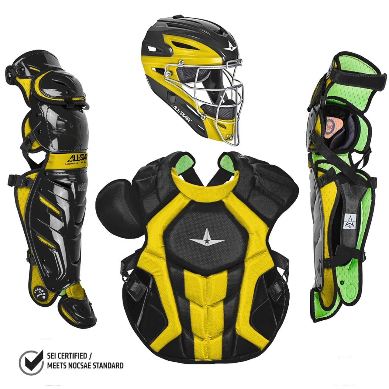 All-Star System7 Axis NOCSAE Adult Baseball Catcher's Package 11 All-Star System7 Axis NOCSAE Adult Baseball Catcher's Package - Image 9