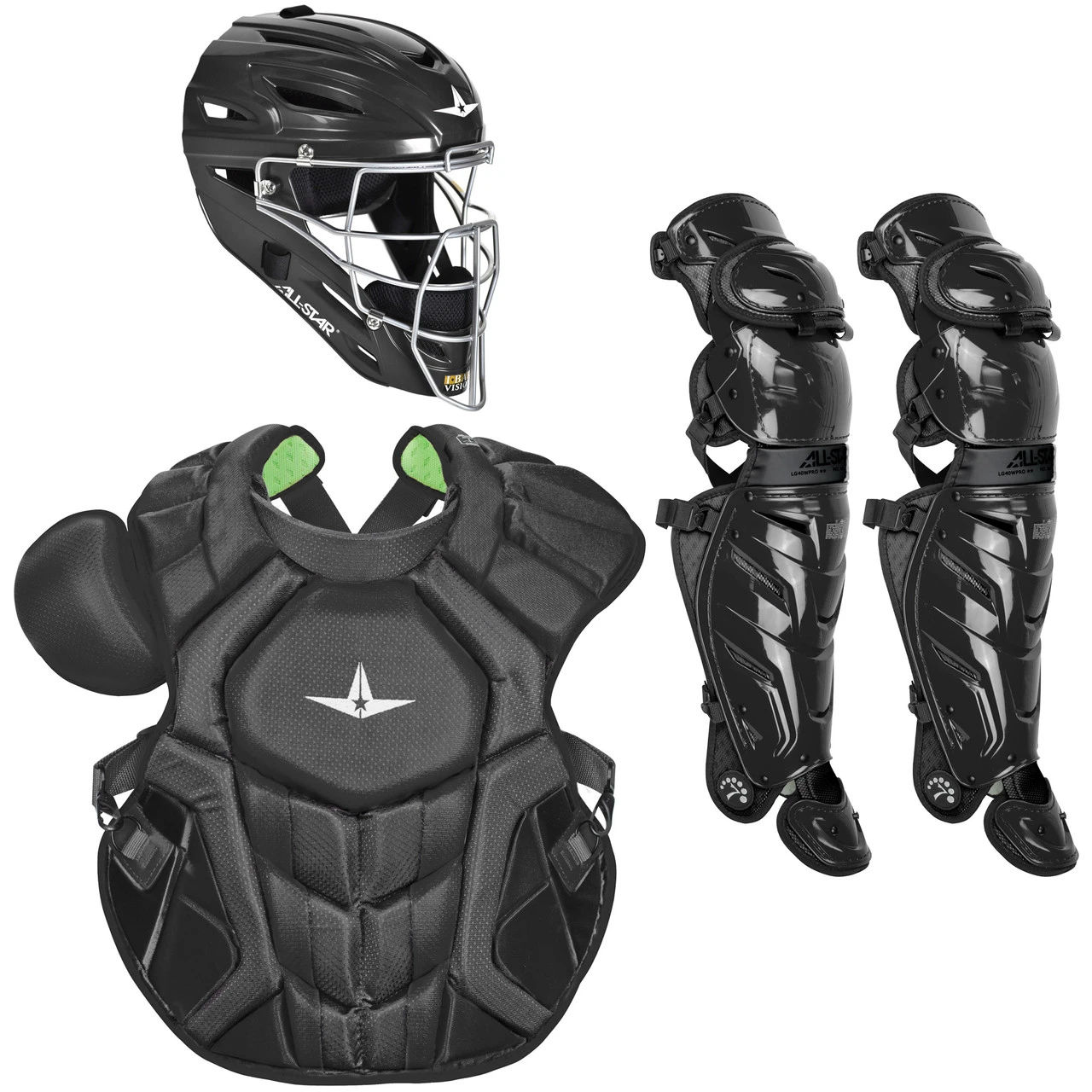All-Star Solid Color System7 Axis NOCSAE Adult Baseball Catcher's Package 3 All-Star Solid Color System7 Axis NOCSAE Adult Baseball Catcher's Package