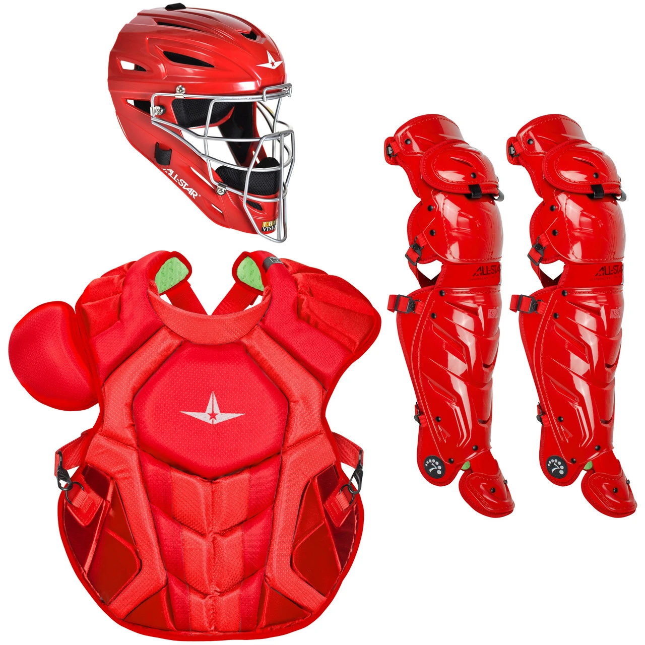 All-Star Solid Color System7 Axis NOCSAE Adult Baseball Catcher's Package 6 All-Star Solid Color System7 Axis NOCSAE Adult Baseball Catcher's Package - Image 4