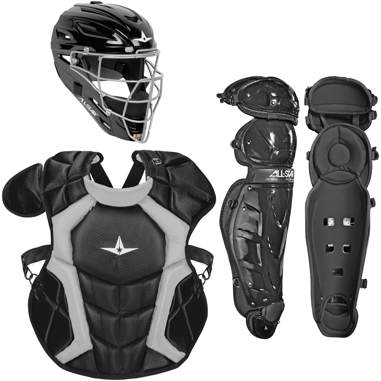 All-Star Classic Pro NOCSAE Adult Baseball Catcher's Package 3 All-Star Classic Pro NOCSAE Adult Baseball Catcher's Package