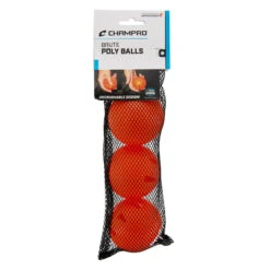 Champro 9 Inch Brute Poly Training Baseballs - 3 Balls