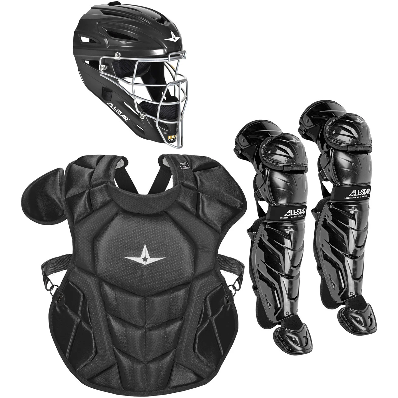 All-Star System7 Axis NOCSAE Youth Baseball Catcher's Set 3 All-Star System7 Axis NOCSAE Youth Baseball Catcher's Set