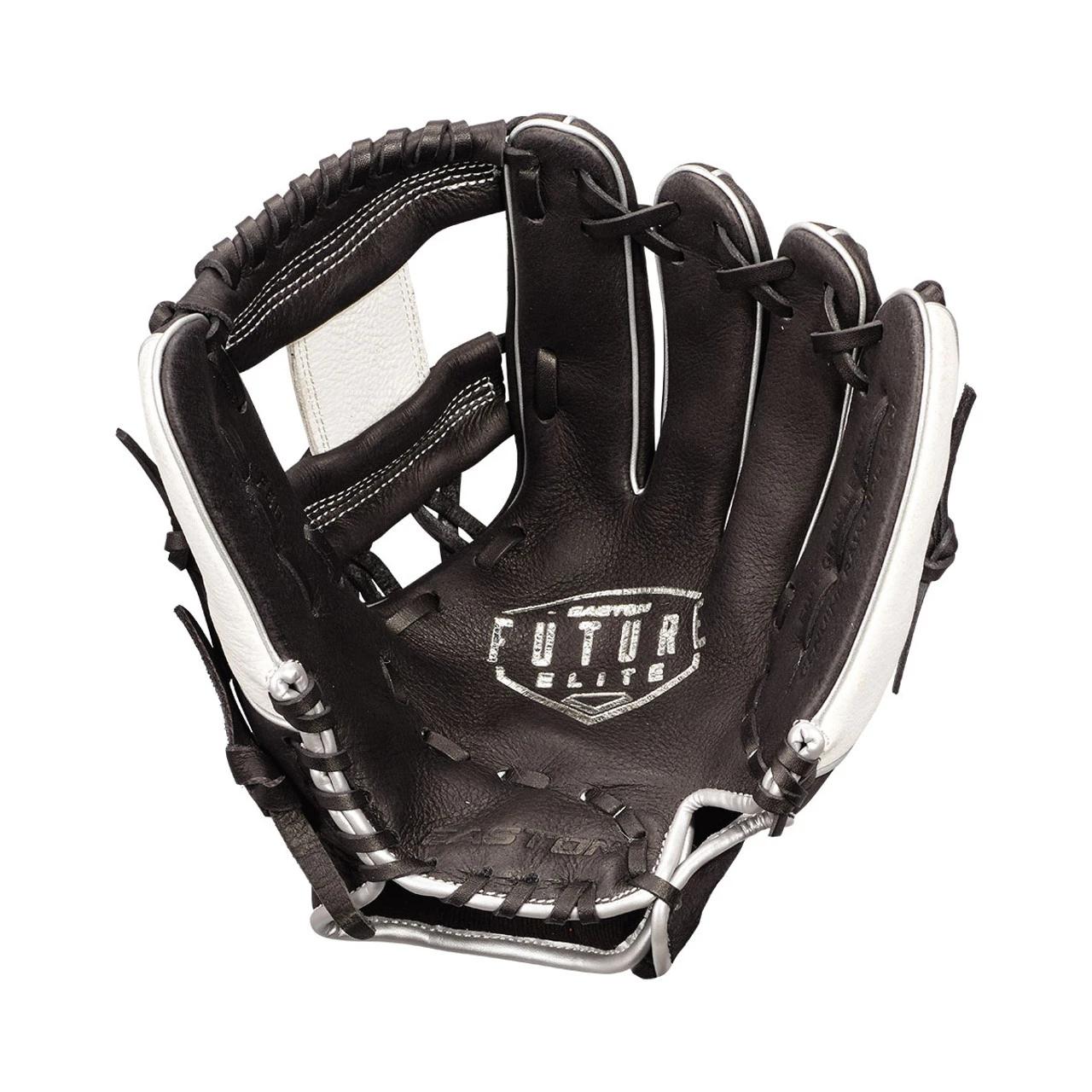 Easton Future Elite 11 Inch FE11 Youth Baseball Glove - Black/White 4 Easton Future Elite 11 Inch FE11 Youth Baseball Glove - Black/White - Image 2