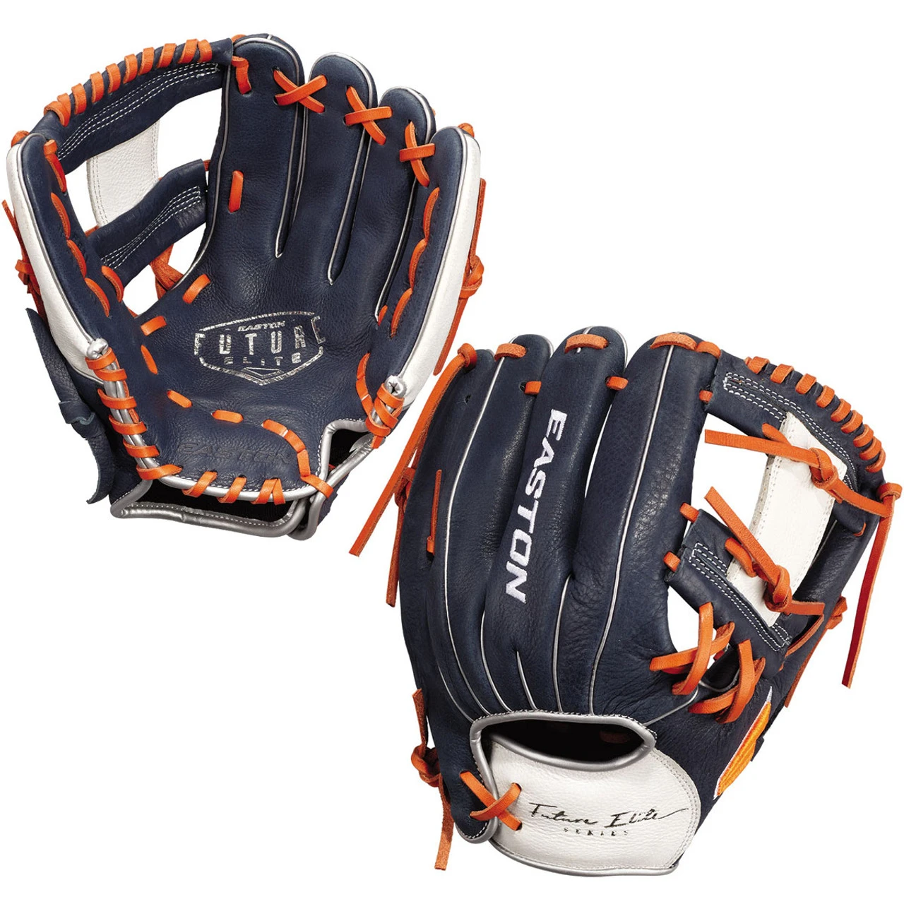 Easton Future Elite 11 Inch FE11 Youth Baseball Glove - Navy/Orange 3 Easton Future Elite 11 Inch FE11 Youth Baseball Glove - Navy/Orange