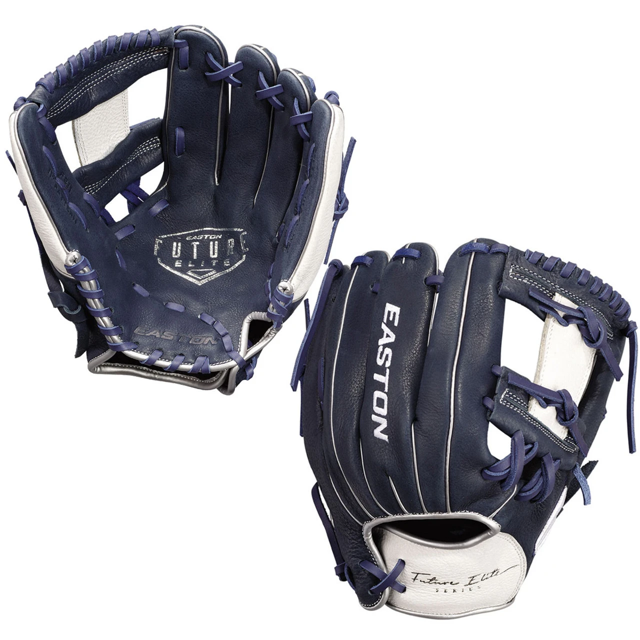 Easton Future Elite 11 Inch FE11 Youth Baseball Glove - Navy/White 3 Easton Future Elite 11 Inch FE11 Youth Baseball Glove - Navy/White