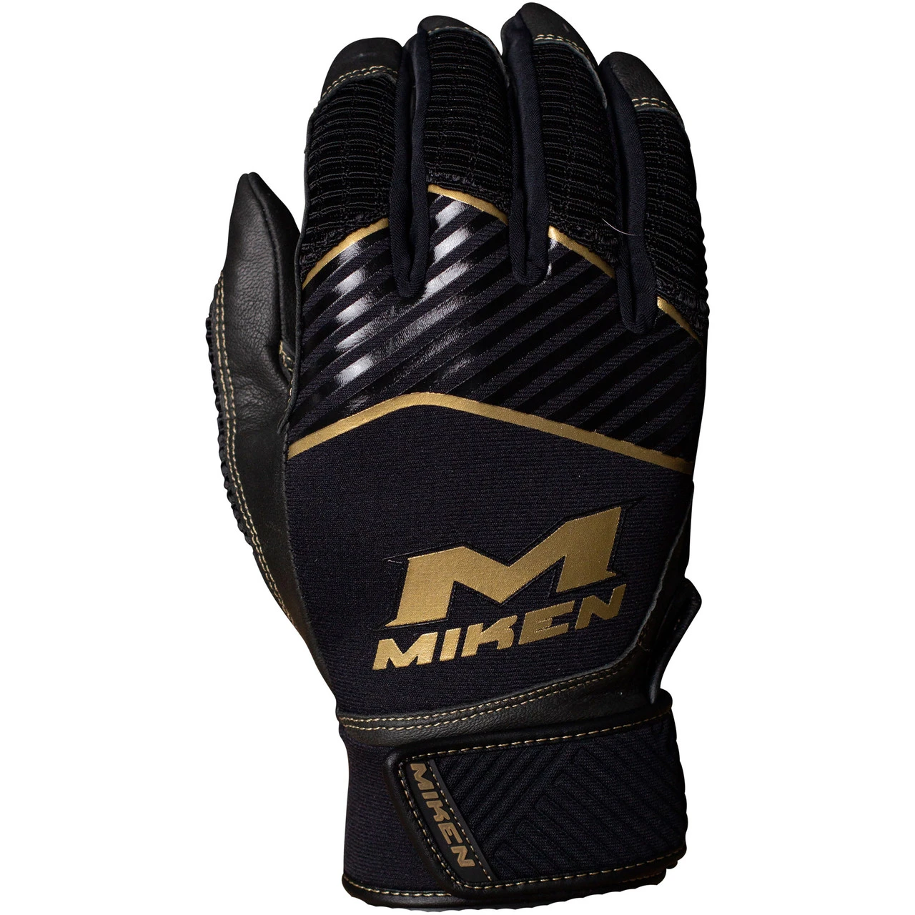 Miken Gold MBGGLD Baseball/Softball Batting Gloves 4 Miken Gold MBGGLD Baseball/Softball Batting Gloves - Image 2