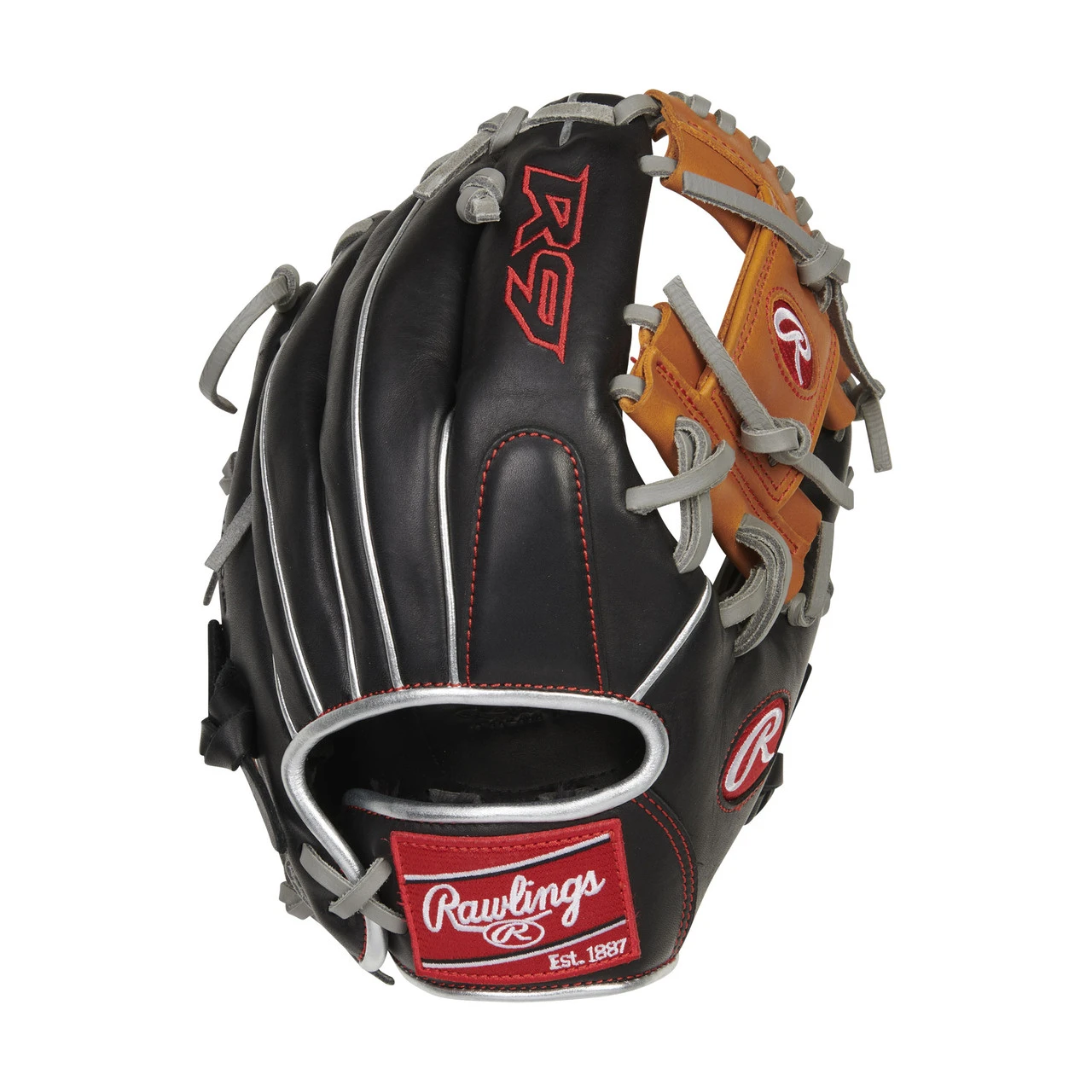 Rawlings R9 Contour Fit 11.25 Inch R91125U-2BT Baseball Glove 5 Rawlings R9 Contour Fit 11.25 Inch R91125U-2BT Baseball Glove - Image 3