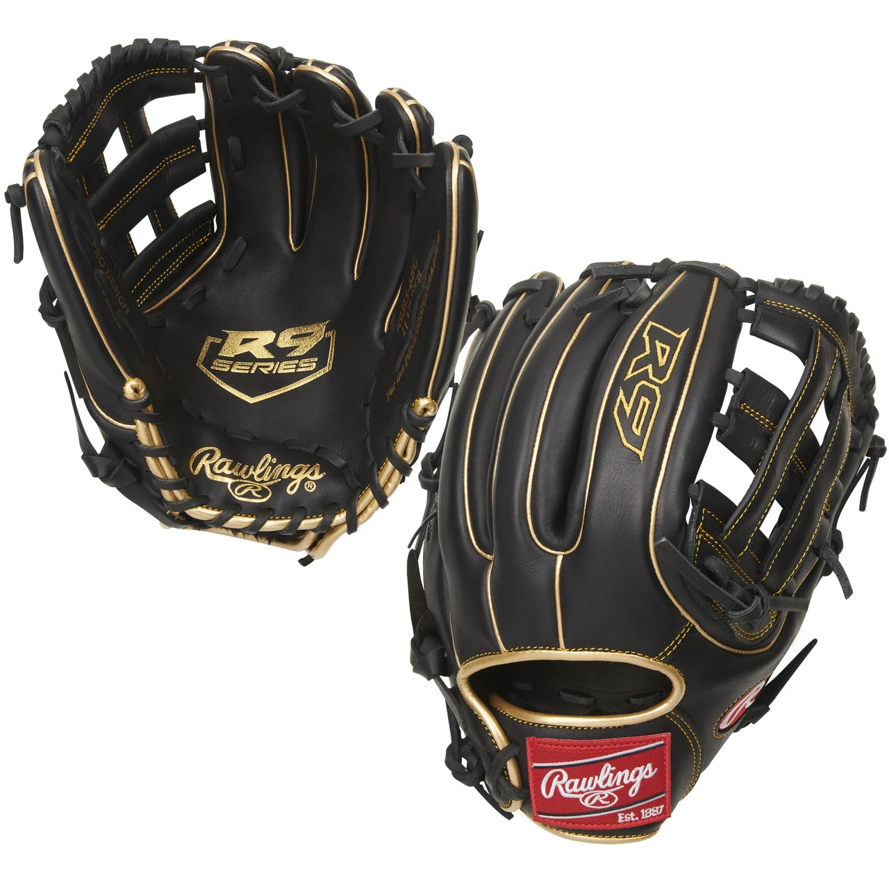 Rawlings R9 Series Narrow Fit 11.75 Inch R9315-6BG Baseball Glove 3 Rawlings R9 Series Narrow Fit 11.75 Inch R9315-6BG Baseball Glove