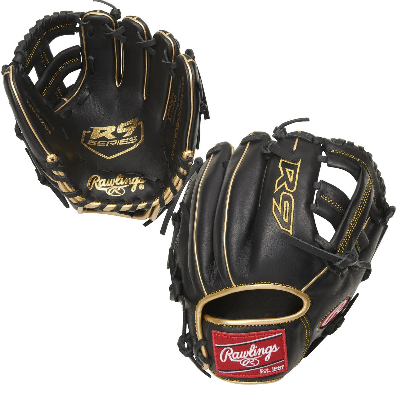 Rawlings R9 Series 9.5 Inch R9TRBG Baseball Fielder's Training Glove 3 Rawlings R9 Series 9.5 Inch R9TRBG Baseball Fielder's Training Glove