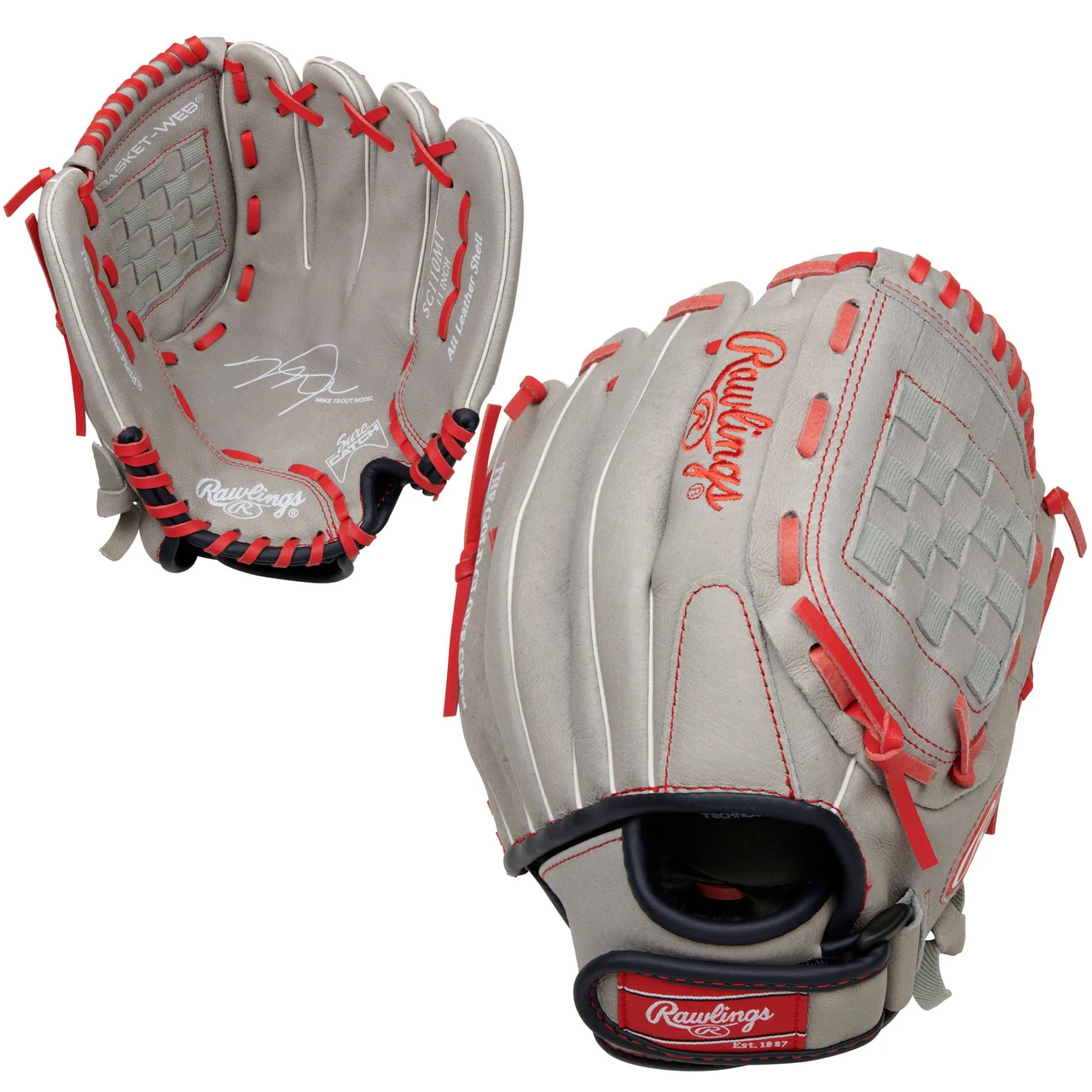 Rawlings Sure Catch Mike Trout 11 Inch SC110MT Youth Baseball Glove 3 Rawlings Sure Catch Mike Trout 11 Inch SC110MT Youth Baseball Glove