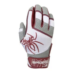 Spiderz PRO Adult Baseball/Softball Batting Gloves -Bp Athletics spiderz pro21 blkred 00796.1679475062