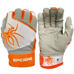 Spiderz PRO Adult Baseball/Softball Batting Gloves -Bp Athletics spiderz pro21 redwht 58497.1679475060
