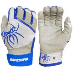 Spiderz PRO Adult Baseball/Softball Batting Gloves -Bp Athletics spiderz pro21 whtblk 45281.1679475060