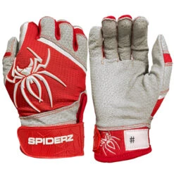 Spiderz PRO Adult Baseball/Softball Batting Gloves -Bp Athletics spiderz pro21 whtnvy 03462.1679475061