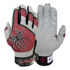 Spiderz PRO Adult Baseball/Softball Batting Gloves -Bp Athletics spiderz pro21 whtorg 36035.1679475061