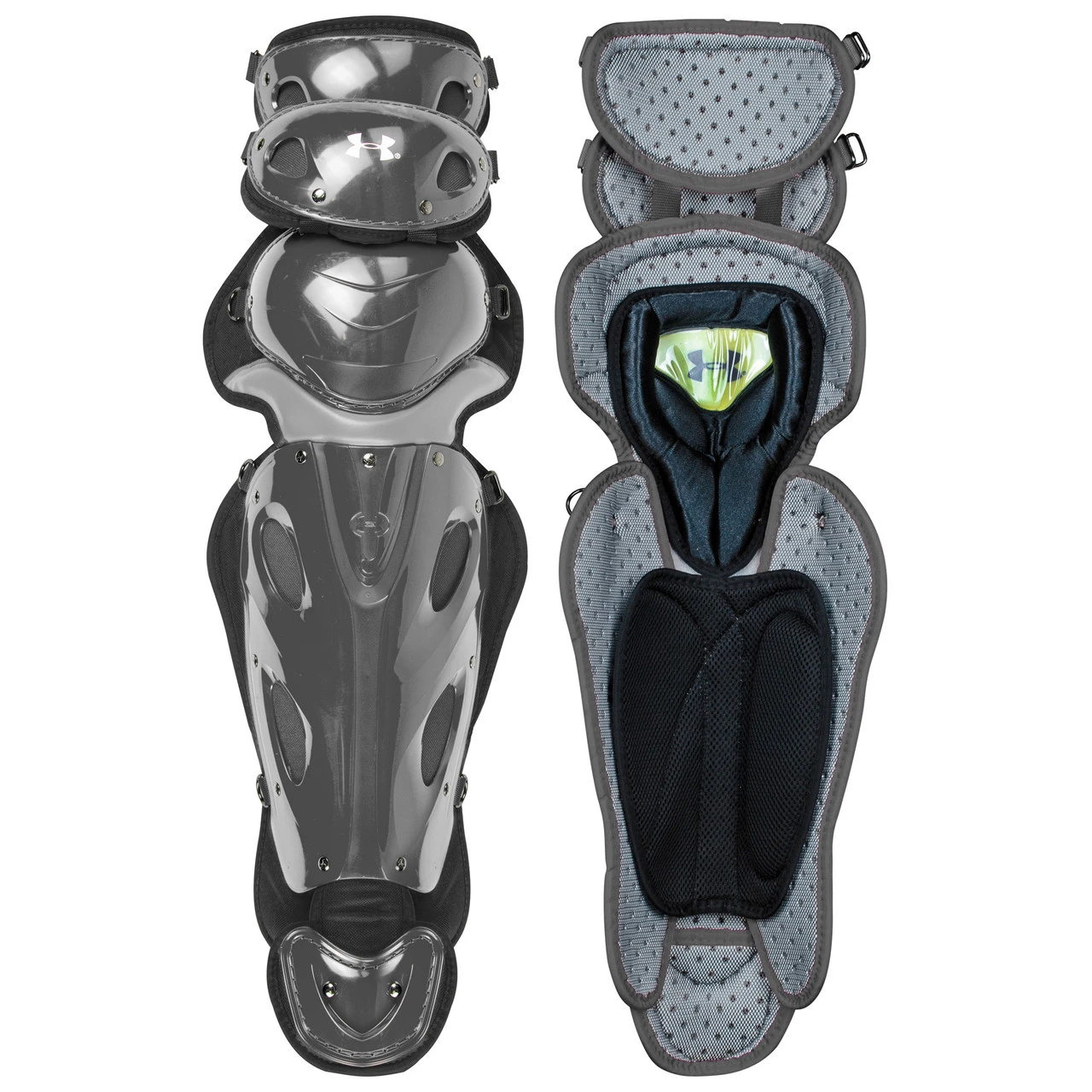 Under Armour UA Pro 4 Intermediate 14.5 Inch Baseball Catcher's Leg Guards 4 Under Armour UA Pro 4 Intermediate 14.5 Inch Baseball Catcher's Leg Guards - Image 2