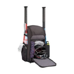 Worth Pro Baseball/Softball Backpack Bag 10 Worth Pro Baseball/Softball Backpack Bag -Bp Athletics wba004 bk 3 39371.1678561873