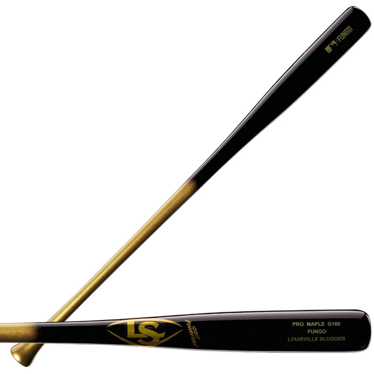 Louisville Slugger Pro Maple G160 Wood Fungo Bat - Black/Gold 3 Louisville Slugger Pro Maple G160 Wood Fungo Bat - Black/Gold