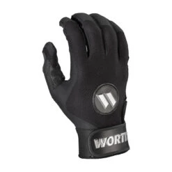 Worth Pro Series Adult Slowpitch Softball Batting Gloves 9 Worth Pro Series Adult Slowpitch Softball Batting Gloves -Bp Athletics wpsp b 88 worth pro sp bk 2 34084.1675545771