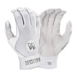 Worth Pro Series Adult Slowpitch Softball Batting Gloves 11 Worth Pro Series Adult Slowpitch Softball Batting Gloves -Bp Athletics wpsp w 88 worth pro sp wh 1 01 90725.1675545772